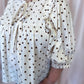 Dashing in Dots Plus-Size Cream & Brown Polka Dot Top