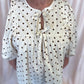 Dashing in Dots Plus-Size Cream & Brown Polka Dot Top