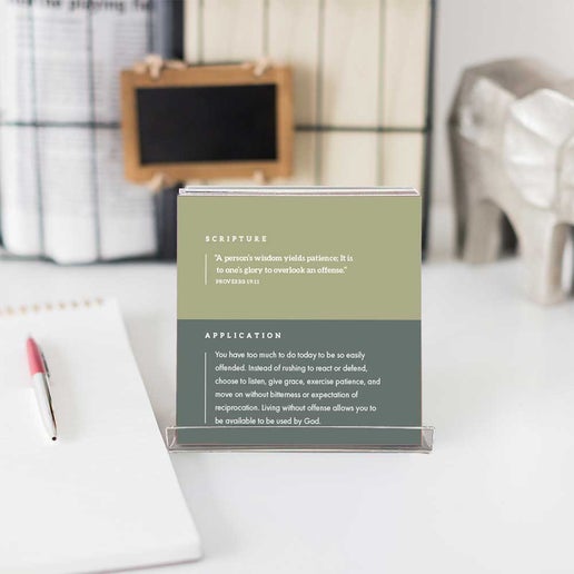 Devotions on-the-Go with Acrylic Stand