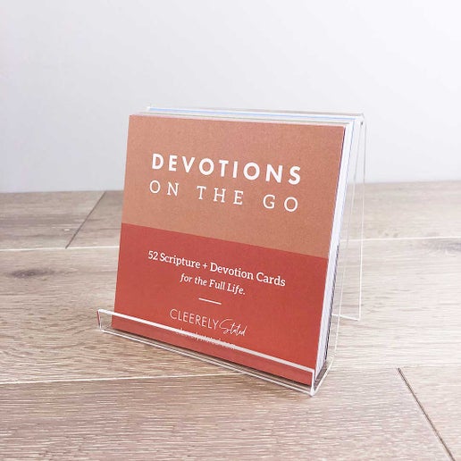 Devotions on-the-Go with Acrylic Stand