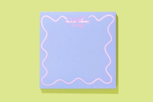 Don't Forget Purple Bow Notepad
