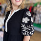 Dream Big Plus-Size Embroidered Peplum Blouse