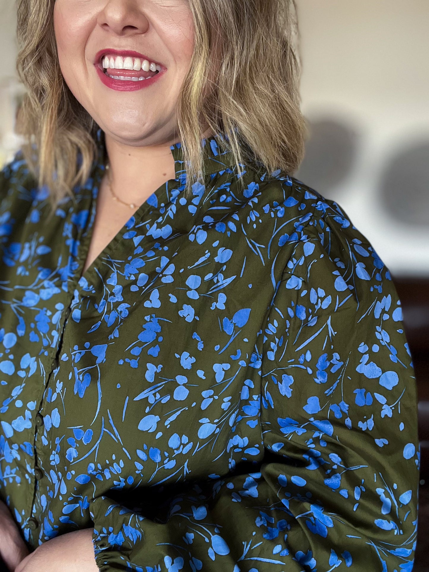 Dusk ' Til Dawn Plus-Size Long Sleeve Blouse