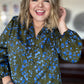 Dusk ' Til Dawn Plus-Size Long Sleeve Blouse