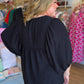 Dusk to Dark Plus-Size Black Top