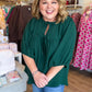 Dusk to Dark Plus-Size Green Top