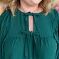 Dusk to Dark Plus-Size Green Top