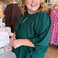 Dusk to Dark Plus-Size Green Top