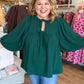 Dusk to Dark Plus-Size Green Top