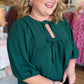 Dusk to Dark Plus-Size Green Top