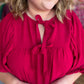 Dusk to Dark Plus-Size Red Top