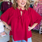 Dusk to Dark Plus-Size Red Top