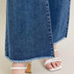 Plus-Size Judy Blue Mid-Rise Vintage Wash Fray Hem Flare Jeans