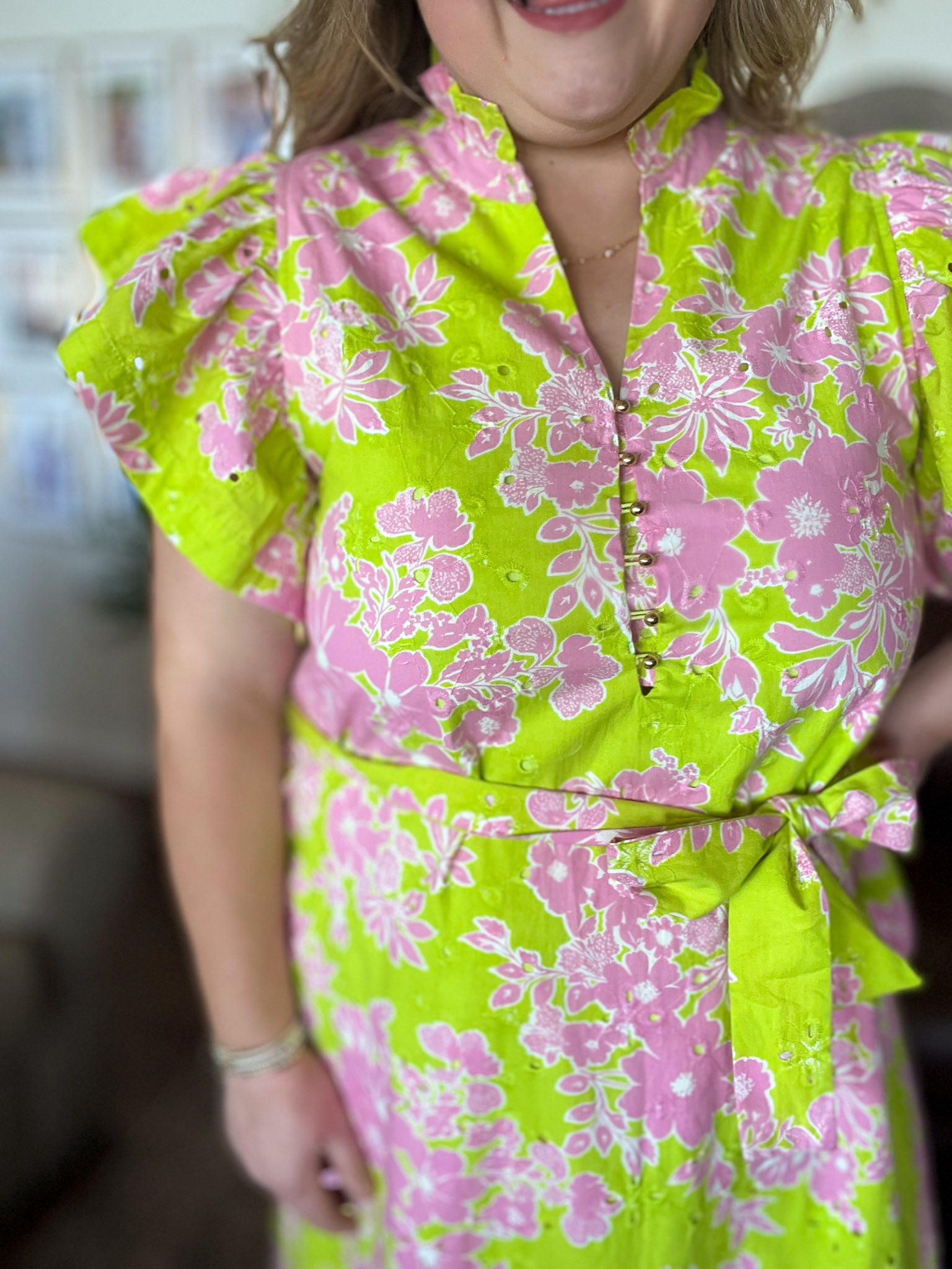 midi easter dress women Best Dresses For eyelet touches and flutter sleeves Floral Easter Dress for Women