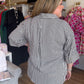 Ebony Check Curvy Black & White Gingham Top