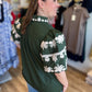 Eccentric Embroidery Curvy Olive Green Top