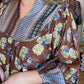 Eclectic Autumn Curvy Sepia Mini Dress