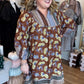 Eclectic Autumn Curvy Sepia Mini Dress