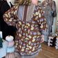 Eclectic Autumn Curvy Sepia Mini Dress