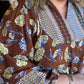 Eclectic Autumn Curvy Sepia Mini Dress