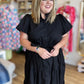 Effortlessly Invited Plus-Size Black Midi Dress