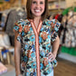 Embrace the Magic Cinnamon Floral Top