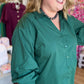 Emerald Heirloom Plus-Size Button Down Top
