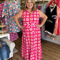Endless Summer Plus-Size Checkered Maxi Dress