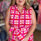 Endless Summer Plus-Size Checkered Maxi Dress