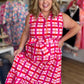 Endless Summer Plus-Size Checkered Maxi Dress