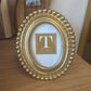Mini Beaded Gold Picture Frames