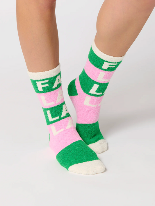 Fa La La Christmas Socks