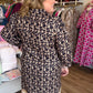 Fall Fierce Plus-Size Leopard Dress With Contrast Trim