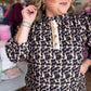 Fall Fierce Plus-Size Leopard Dress With Contrast Trim