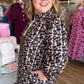 Fall Fierce Plus-Size Leopard Dress With Contrast Trim