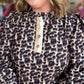 Fall Fierce Plus-Size Leopard Dress With Contrast Trim