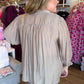 Fall's Favorite Curvy Mushroom Smocked Top