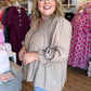 Fall's Favorite Curvy Mushroom Smocked Top
