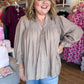 Fall's Favorite Curvy Mushroom Smocked Top
