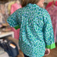 Fierce & Flirty Curvy Green Leopard Top