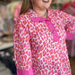Fierce & Flirty Curvy Pink Leopard Top