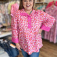 Fierce & Flirty Curvy Pink Leopard Top