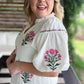 Folklorico Frills Curvy White Embroidered Dress