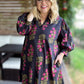 Follow Every Rainbow Curvy Black Blossom Dress