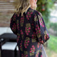 Follow Every Rainbow Curvy Black Blossom Dress