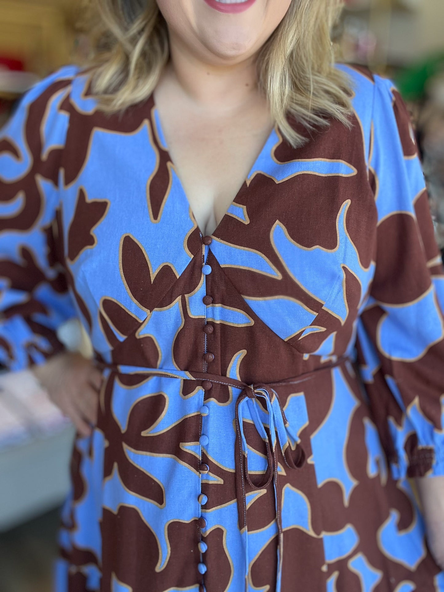 Forgive & Forget Plus-Size Abstract Mini Dress