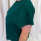 From the Sidelines Plus-Size Green Textured Set