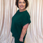 From the Sidelines Plus-Size Green Textured Set