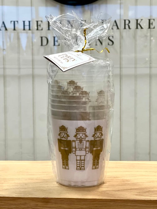 Frosted Gold Nutcracker Cups
