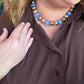 Frosted Sky Mixed Metal Beaded Necklace